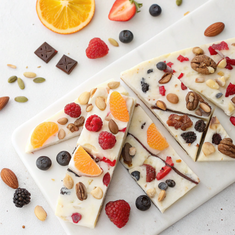 Frozen Yogurt Bark (Easy Snack)