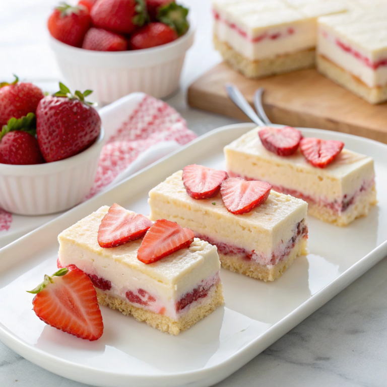 Homemade Strawberry Shortcake Ice Cream Bars