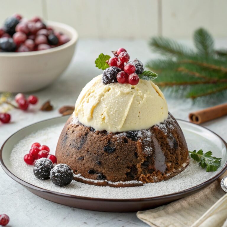 Christmas Pudding Ice Cream Bombe Recipe