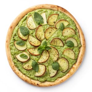 Potato & Mint Pesto Pizza (Vegan) Recipe