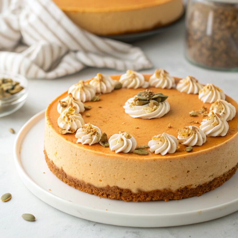 No Bake Pumpkin Cheesecake Recipe