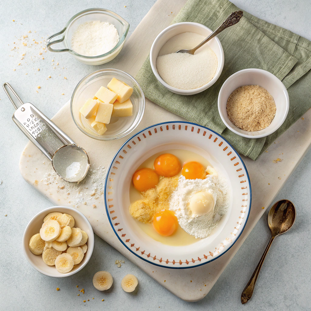 Ingredients for 10-Minute Microwave Banana Pudding