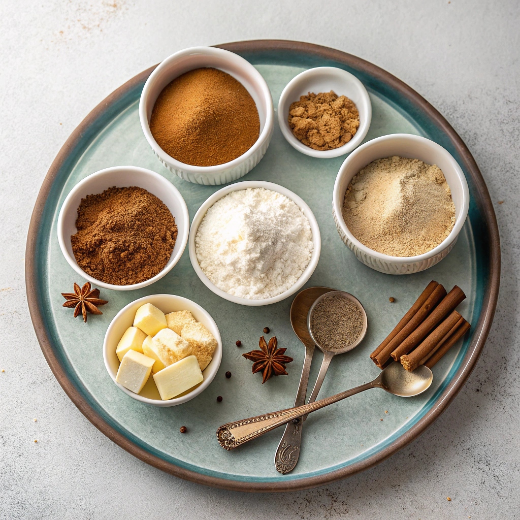 Ingredients for Homemade Biscoff Cookies