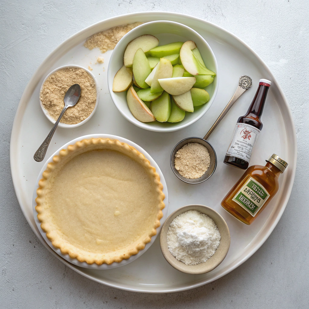 Ingredients for Traditional Apple Pie