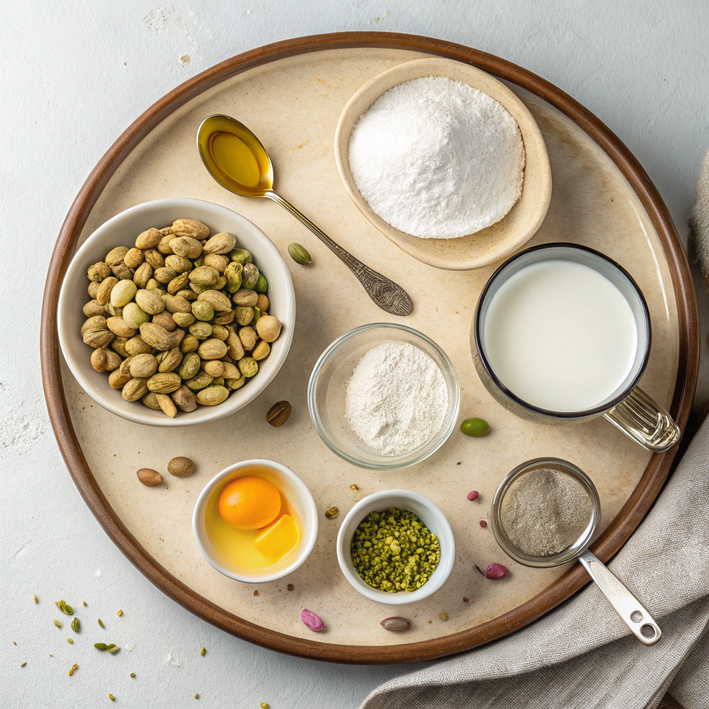 Ingredients for The Pistachio Gelato Of Your Dreams