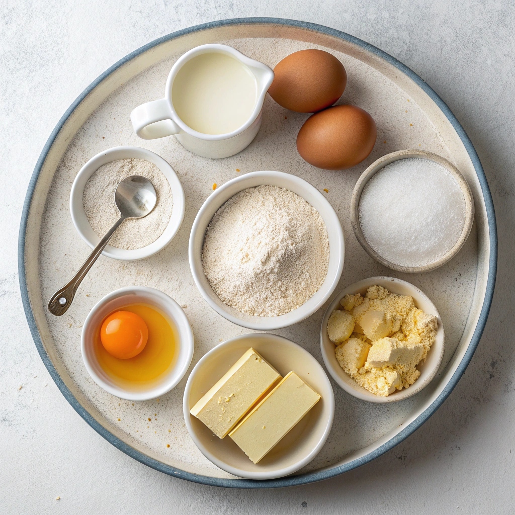 Ingredients for Homemade Challah Bread (No Knead!)