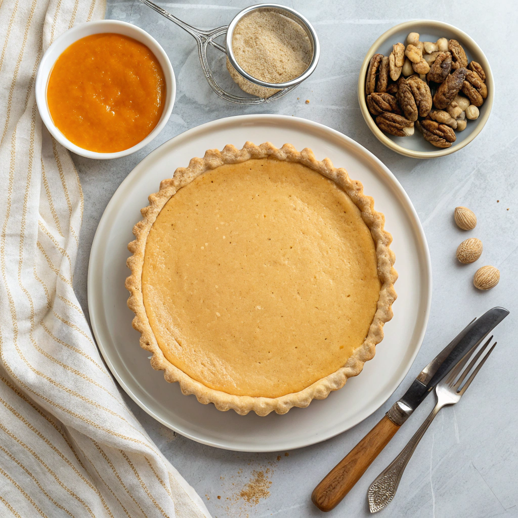 Ingredients for Homemade Pumpkin Pie