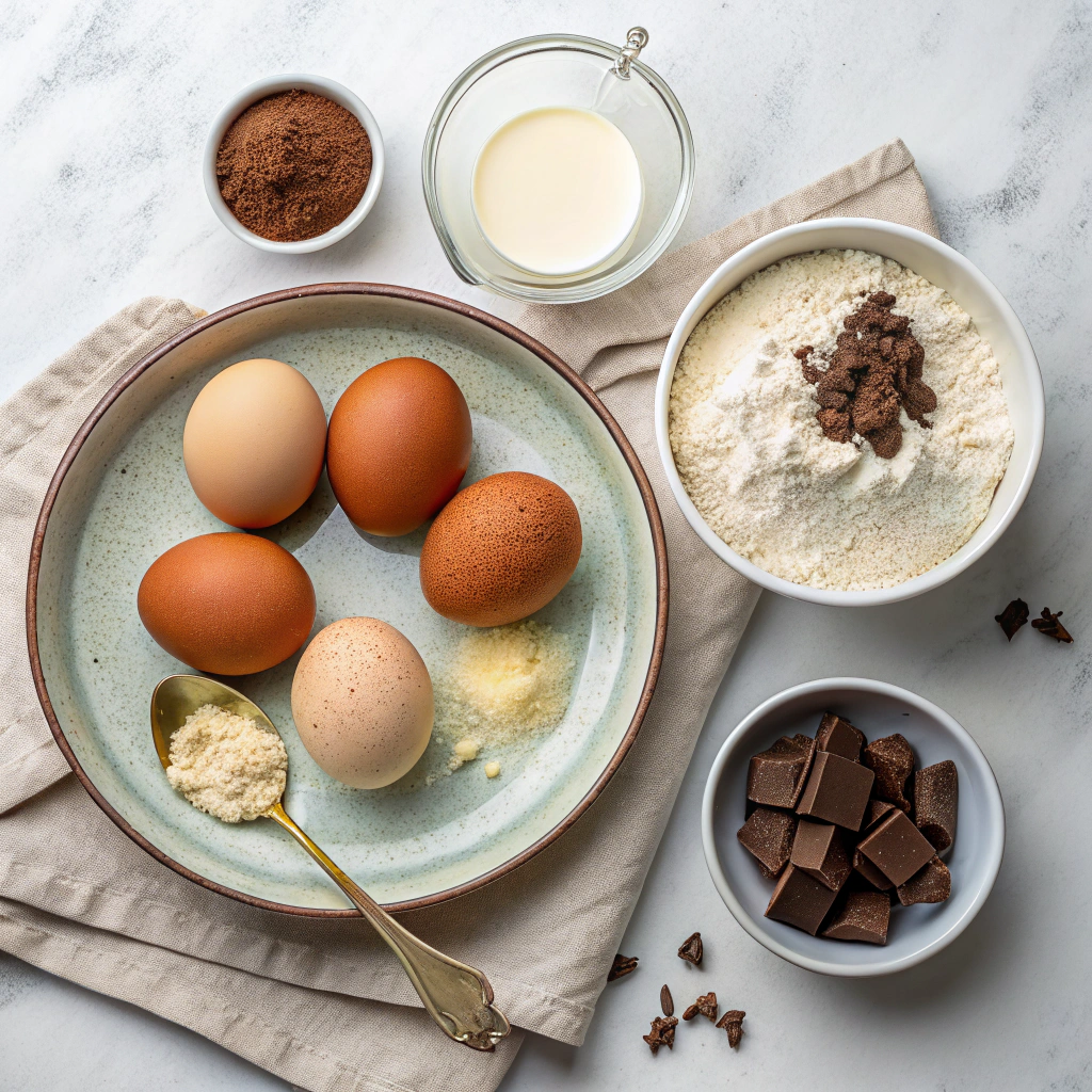 Ingredients for Bûche De Noël (Christmas Yule Log)