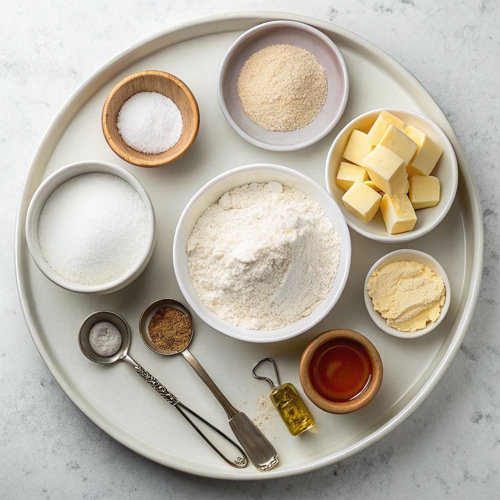 Ingredients for a Flaky, No-Roll Pie Crust