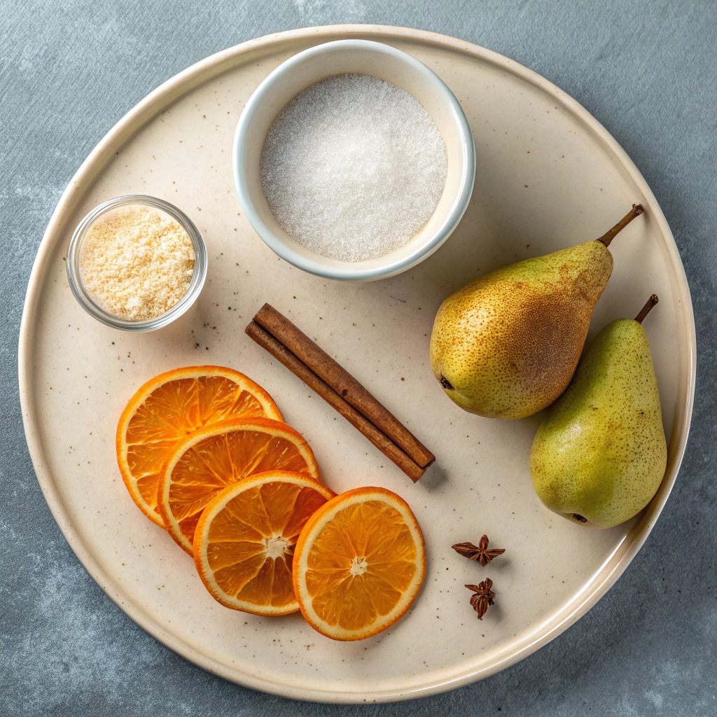 Ingredients for The Most Elegant Poached Pears