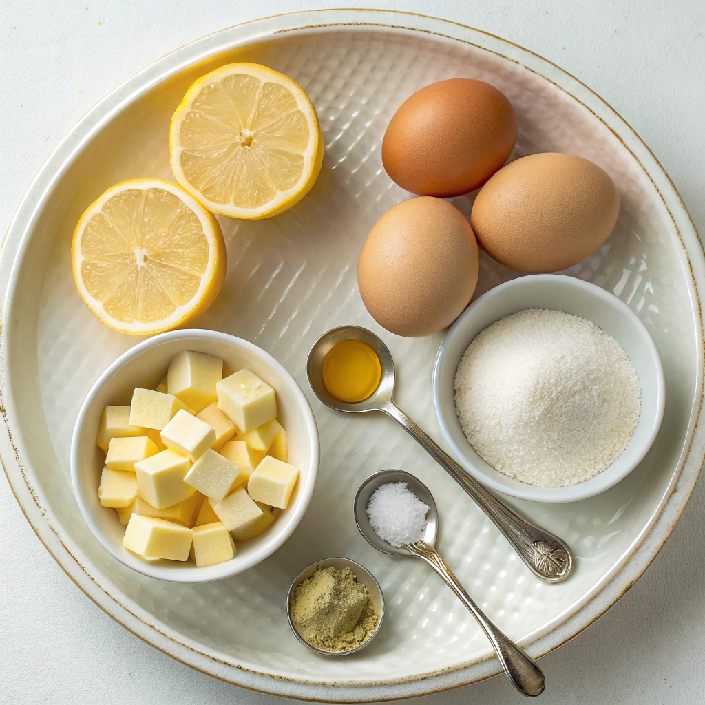 Ingredients for Gemma’s Whole Lemon Curd