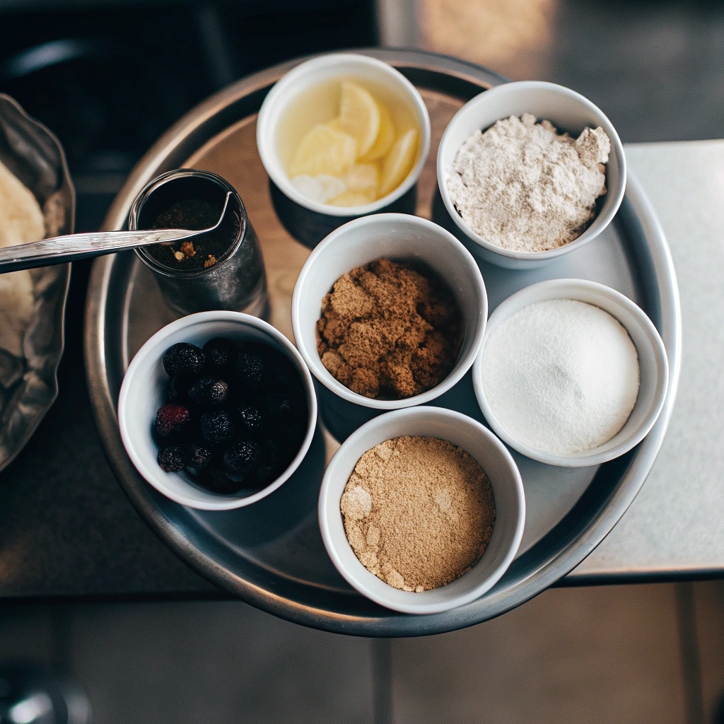 Ingredients for Last Days of Summer Berry Crisp