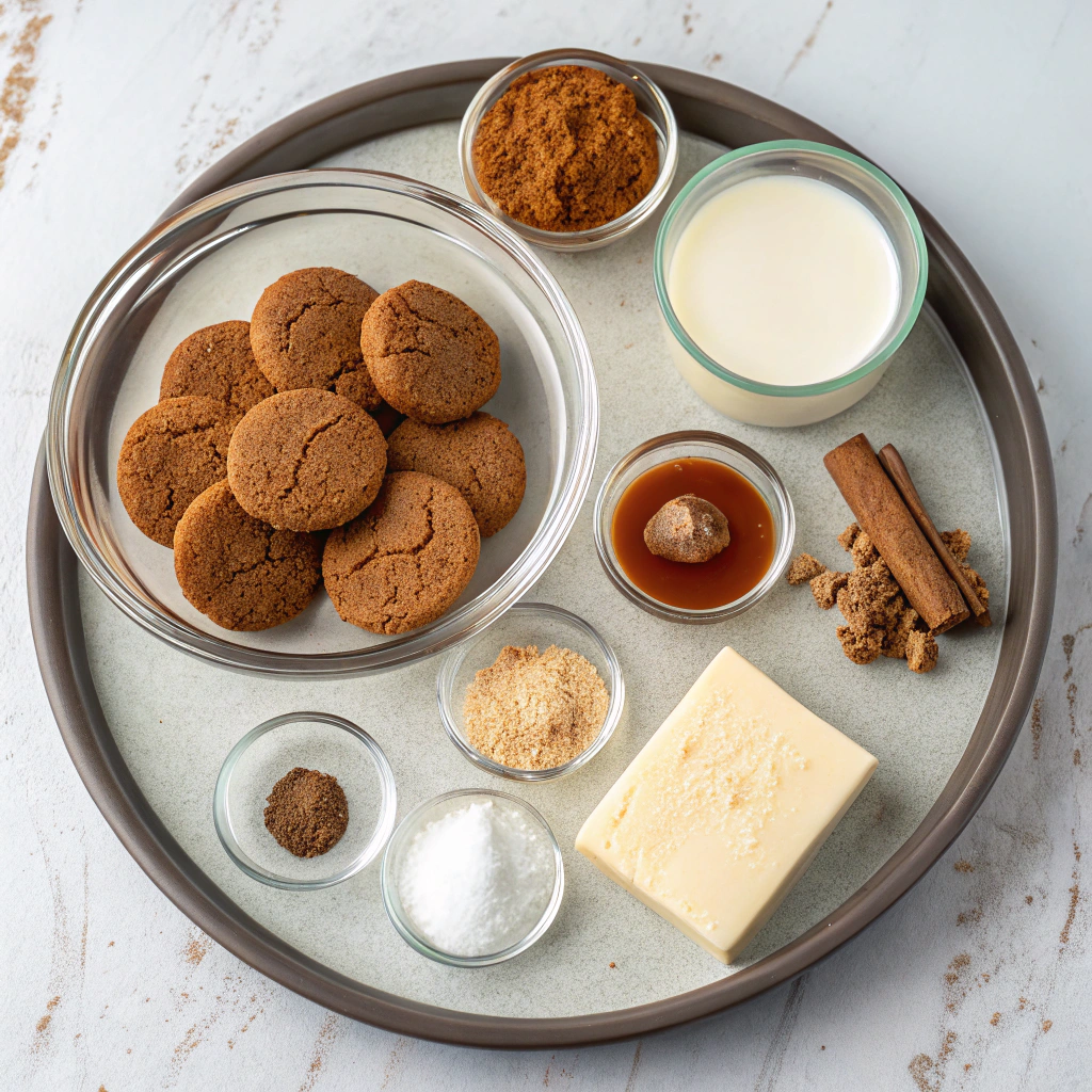 Ingredients for No Bake Pumpkin Cheesecake