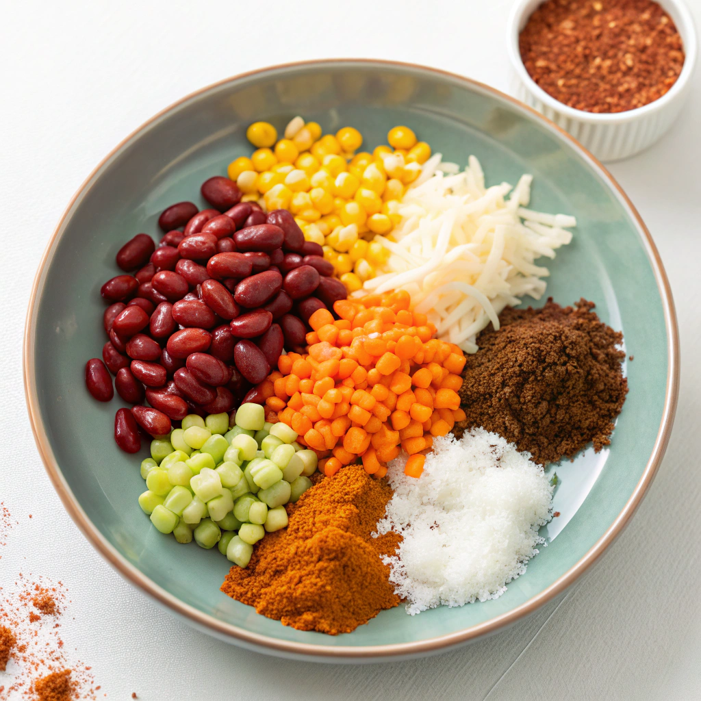 Ingredients for Microwave Mug Chili