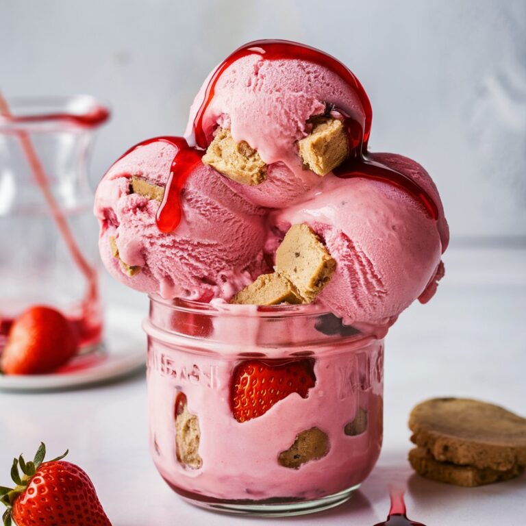 Homemade Strawberry Ice Cream