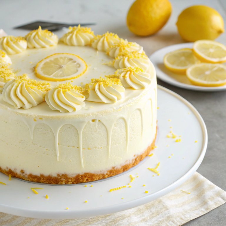 Lemon Cake With Lemon Buttercream Frosting