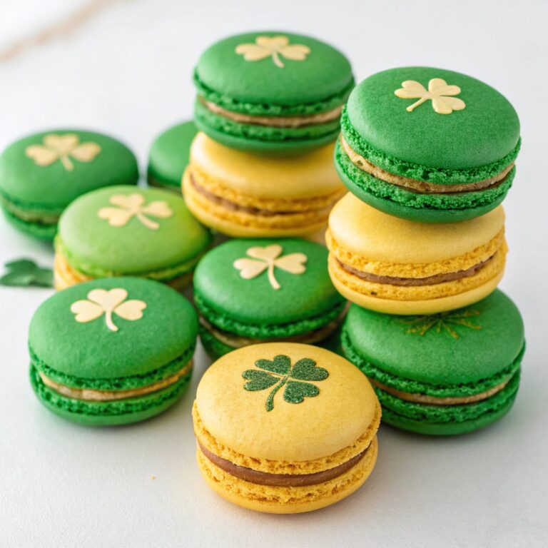 French Macaron Pots of Gold for St. Patrick’s Day