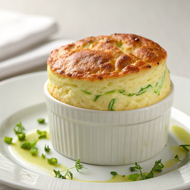 Savory Leek and Gruyere Soufflé Recipe