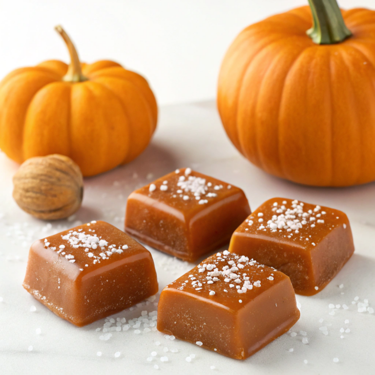 Salted Pumpkin Caramels