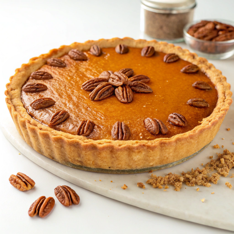 Perfect Pumpkin Pecan Pie