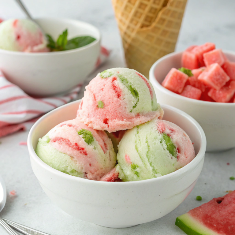 Sicilian Eggless Watermelon Gelato