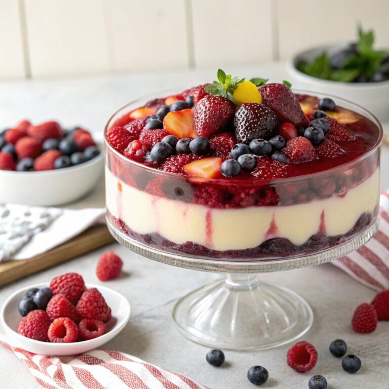 Gorgeous Summer Berry Pudding