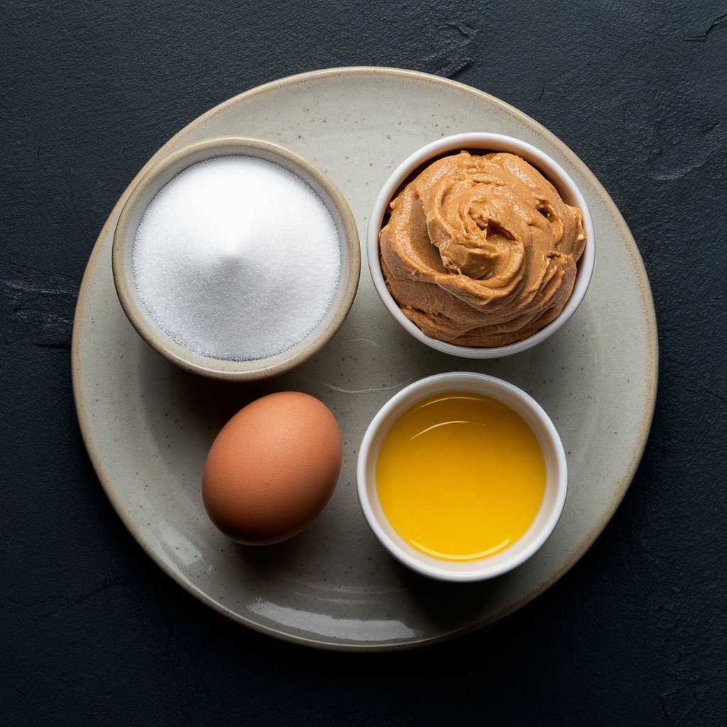 Simple Ingredients for Peanut Butter Cookies