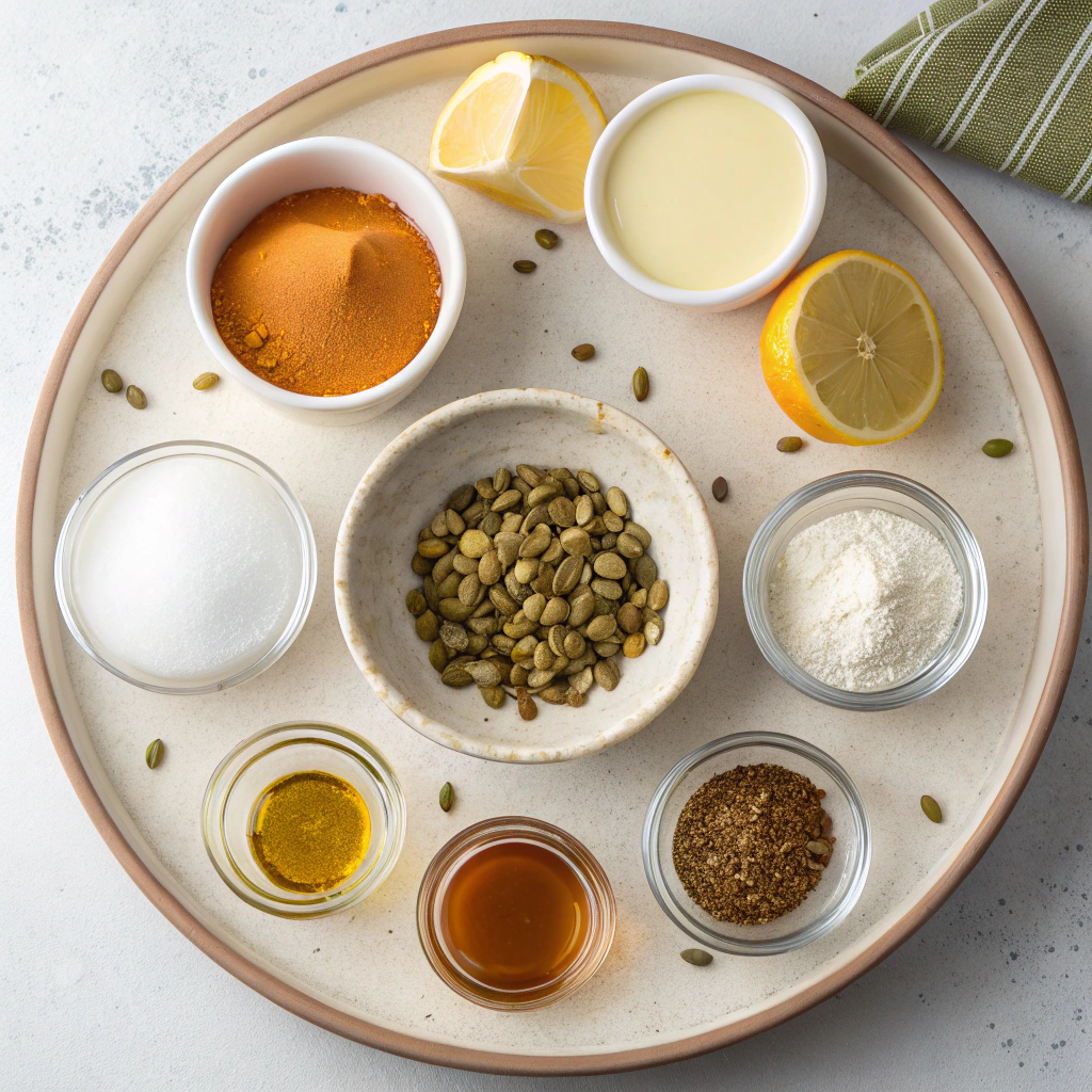 Ingredients for Salted Pumpkin Caramels