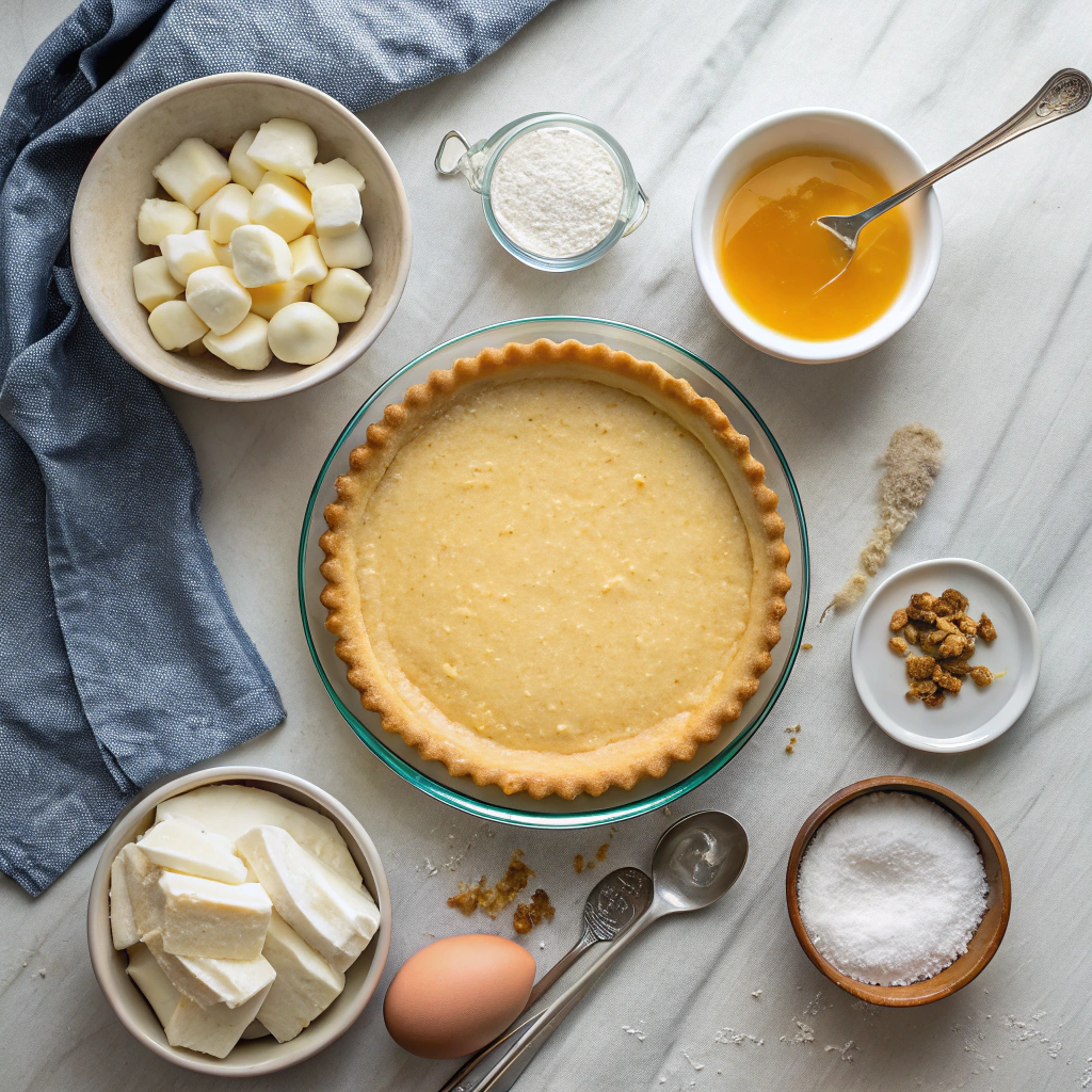 Ingredients for Maple Syrup Pie