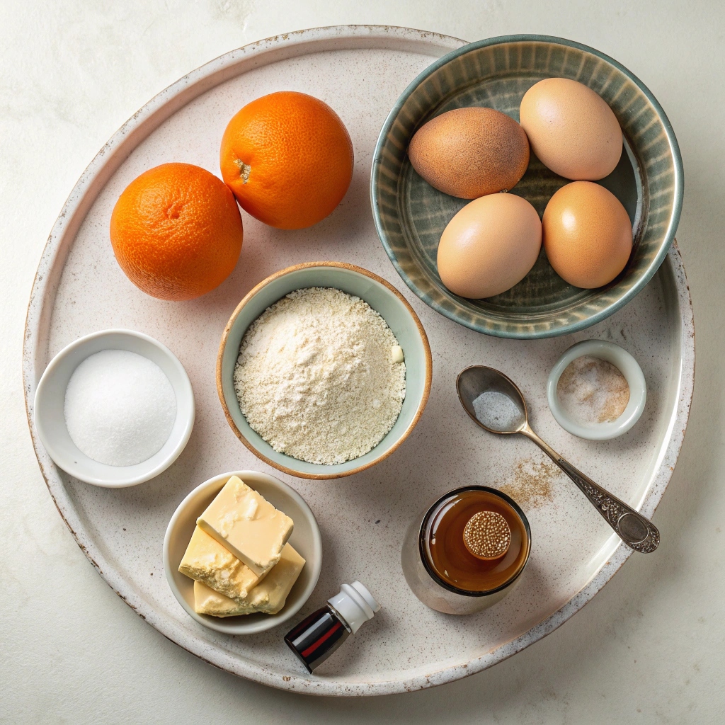 Ingredients for Sicilian Whole Orange Cake