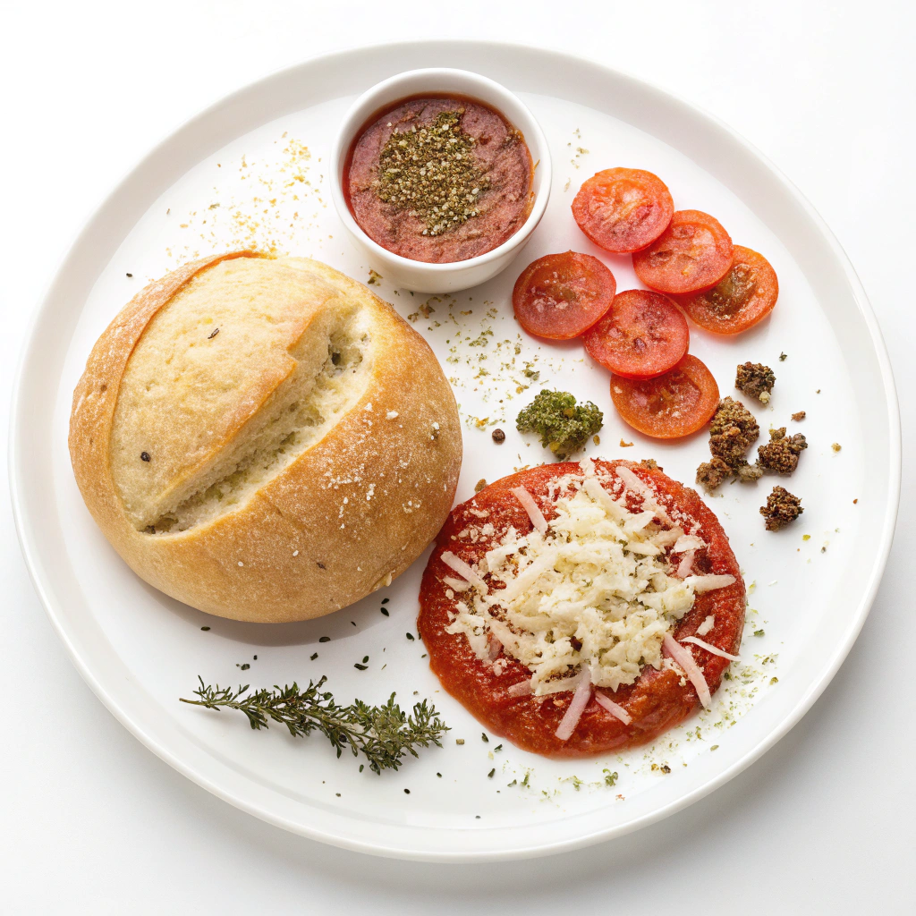 Ingredients for Pizza Pull Apart Bread