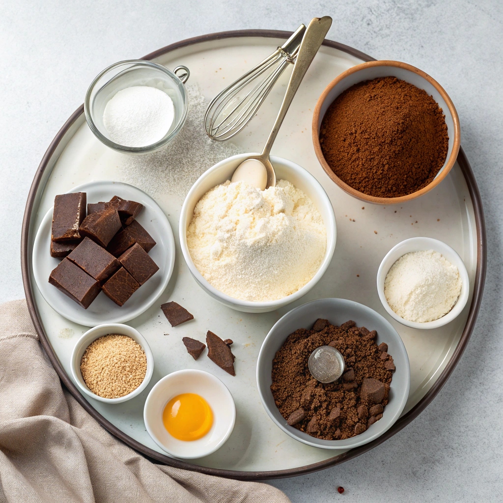 Ingredients for Bailey’s Chocolate Pudding