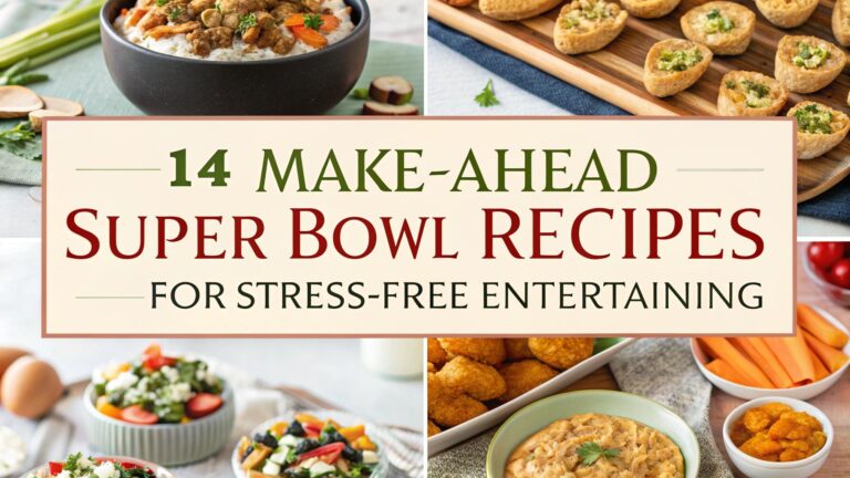 14 Make-Ahead Super Bowl Recipes for Stress-Free Entertaining